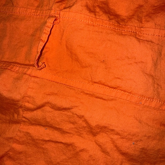 ⭐ Orange Button‎ Down Ruffle Top⭐ - Picture 5 of 5